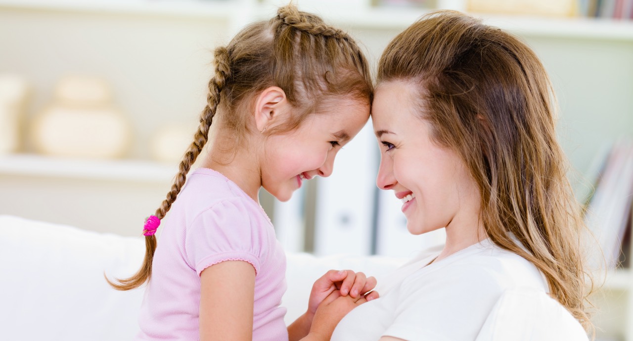 Happy mother with daughter